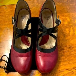 Fluevogs! Leather/wine color- Signature Fluevog heal worn a few times
